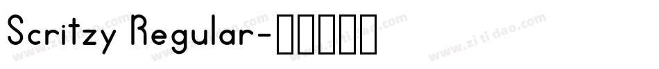 Scritzy Regular字体转换